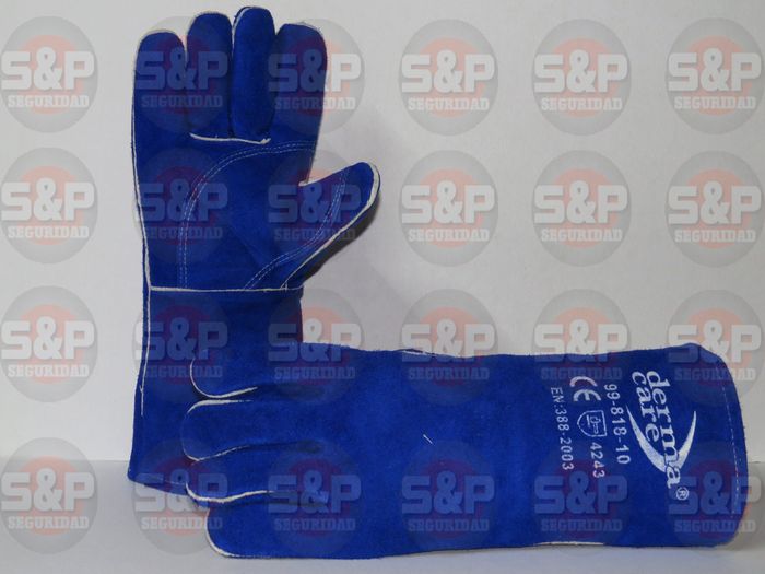 Guante Soldador Azul2