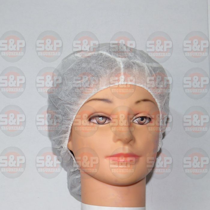 Cofia Blanca Desechable Frente